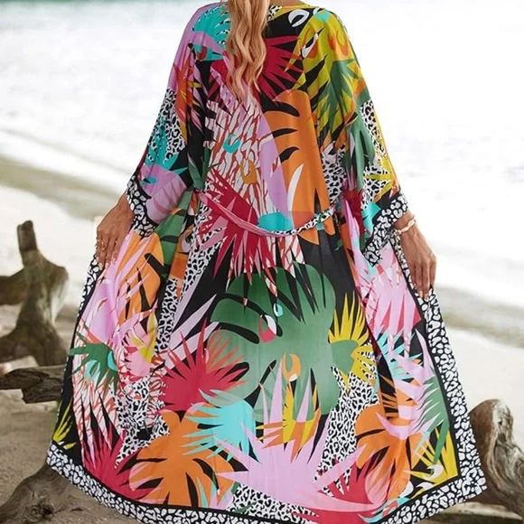The Tropical Kimono Duster-LAST ONE ☝️ - Picture 2 of 4